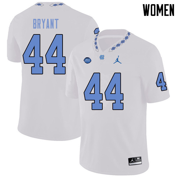 Jordan Brand Women #44 Kelvin Bryant North Carolina Tar Heels College Football Jerseys Sale-White